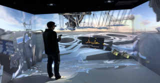 青岛虚拟现实研究院四通道沉浸式CAVE虚拟仿真案例